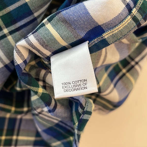 Cremieux Classics Cotton Short-Sleeve Button Down Blue Shirt Size Large NWT - Picture 14 of 15